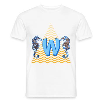 Seahorse E 262 W - T-shirt homme - blanc - Devant - AI Model Male 178 dark (178cm)
