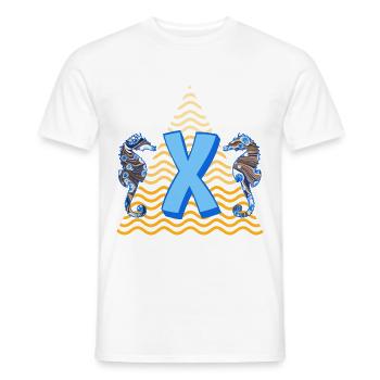 Hippocampe E 262 X - T-shirt homme - blanc - Devant - AI Model Male 178 dark (178cm)