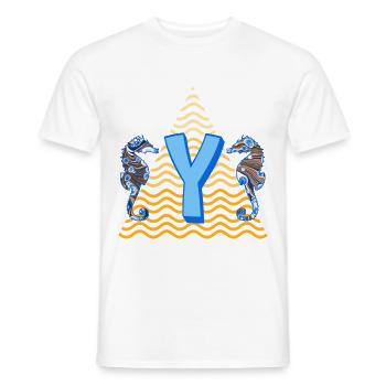 Seahorse E 262 Y - T-shirt homme - blanc - Devant - AI Model Male 178 dark (178cm)