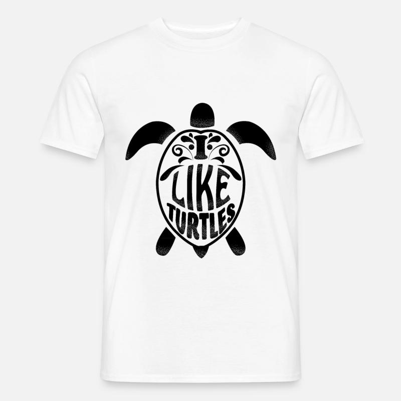 cooles Schildkrötengeschenk - Männer T-Shirt - Weiß