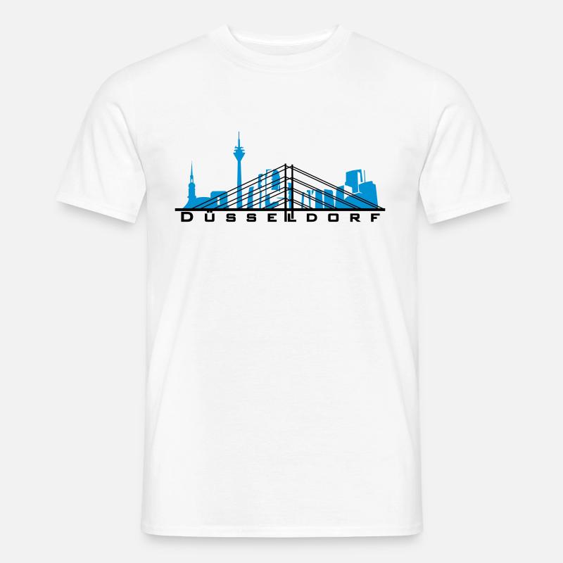 Düsseldorf - Männer T-Shirt - Weiß