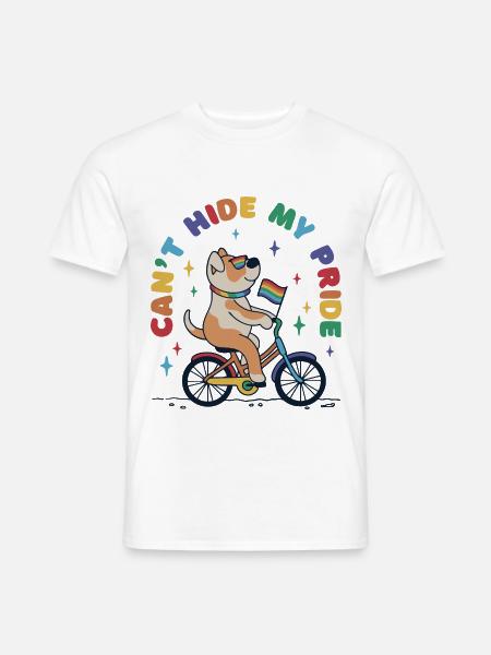Ich kann meinen Stolz nicht verbergen - Männer T-Shirt - Weiß