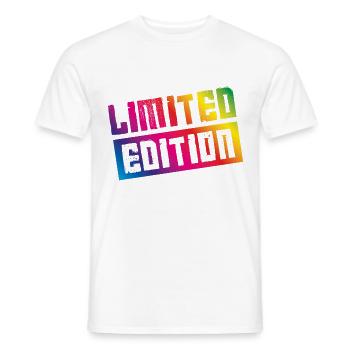 limited edition colorful - Men's T-Shirt - white - Front - AI Model Male 178 dark (178cm)