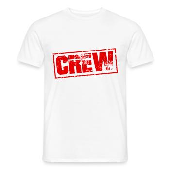 équipage - T-shirt homme - blanc - Devant - AI Model Male 178 dark (178cm)