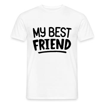 Beste Freunde - Männer T-Shirt - Weiß - Vorne - AI Model Male 178 dark (178cm)
