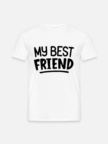 Beste Freunde - Männer T-Shirt - Weiß