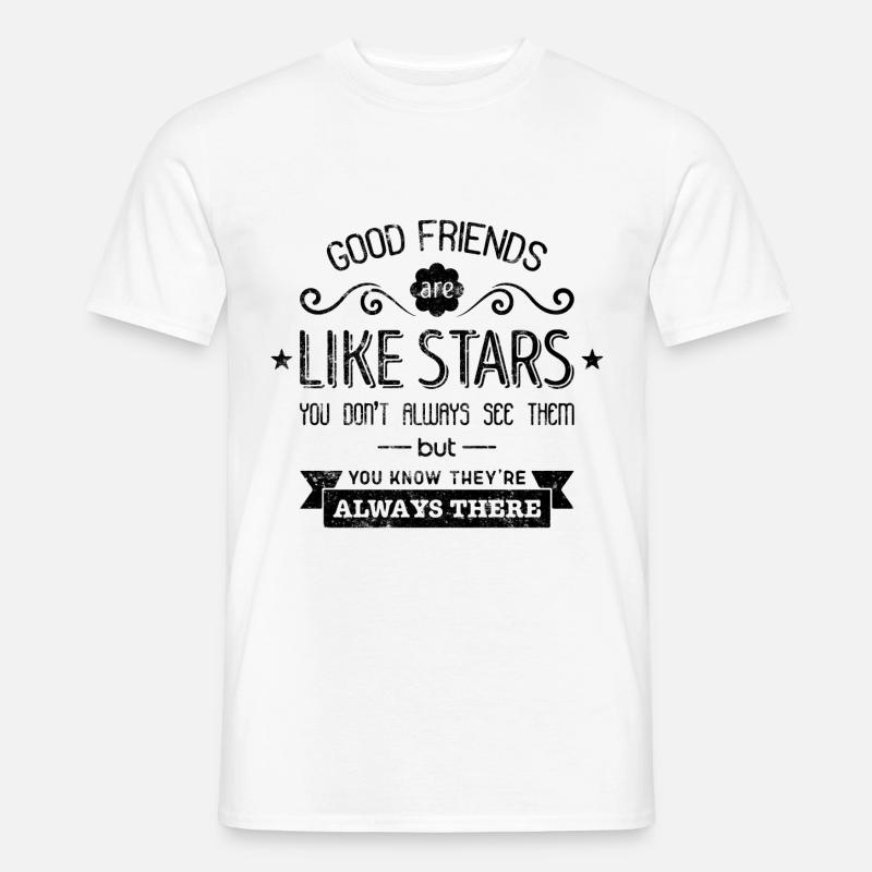 Beste Freunde Freundschaft - Männer T-Shirt - Weiß