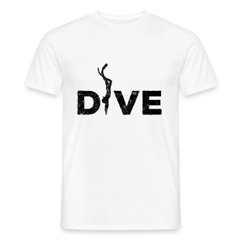 Diving Diving Silhouette - Men's T-Shirt - white - Front - AI Model Male 178 dark (178cm)