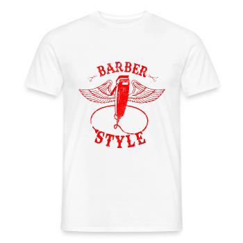 Barber Friseur Spruch - Männer T-Shirt - Weiß - Vorne - AI Model Male 178 dark (178cm)
