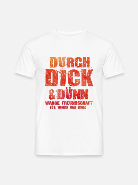 Freundschaft spruch - Männer T-Shirt - Weiß