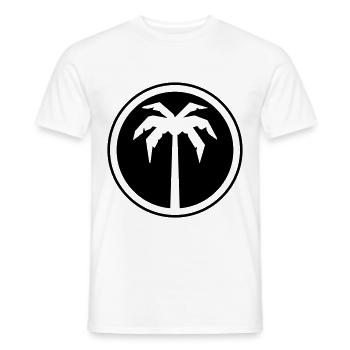 palme icon symbol - Männer T-Shirt - Weiß - Vorne - AI Model Male 178 dark (178cm)