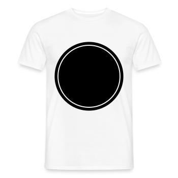 kreis symbol leer icon - Männer T-Shirt - Weiß - Vorne - AI Model Male 178 dark (178cm)