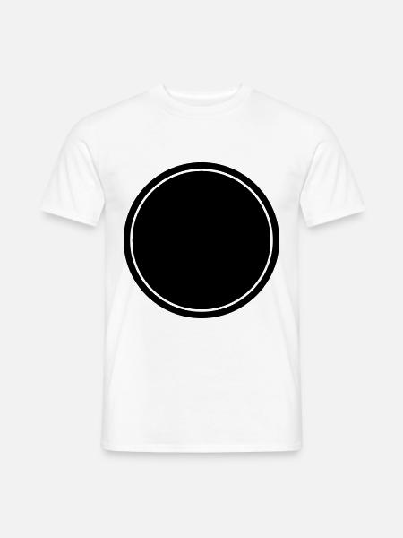 circle symbol blank icon - Men's T-Shirt - white
