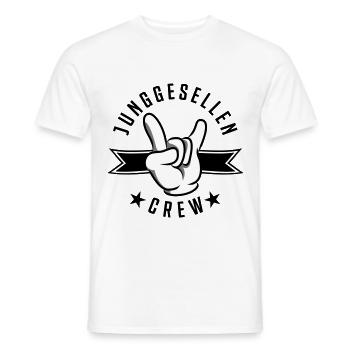 Junggesellen crew hand - Männer T-Shirt - Weiß - Vorne - AI Model Male 178 dark (178cm)