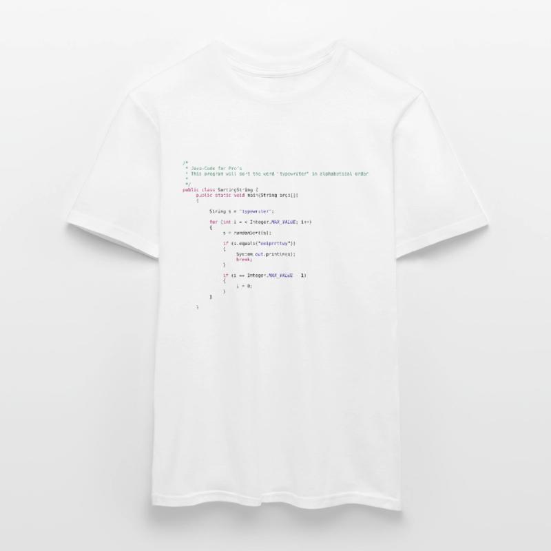 funny Java code to sort Men’s T-shirt