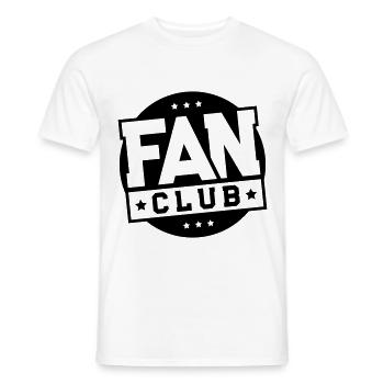 fan club - T-shirt homme - blanc - Devant - AI Model Male 178 dark (178cm)
