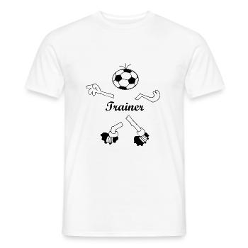 Trainer - Männer T-Shirt - Weiß - Vorne - AI Model Male 178 dark (178cm)