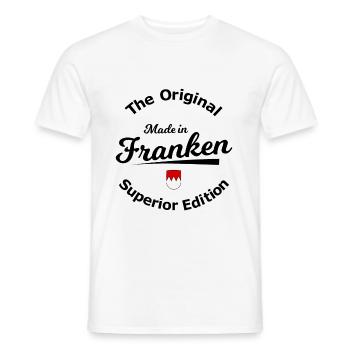Né en Franconie - T-shirt homme - blanc - Devant - AI Model Male 178 dark (178cm)