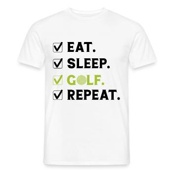 Golf Golfing Golfer Golfer Golf Club - T-shirt homme - blanc - Devant - AI Model Male 178 dark (178cm)