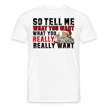 T-Shirt Design für Weihnachten - Männer T-Shirt - Weiß - Vorne - AI Model Male 178 dark (178cm)