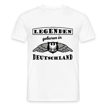 Die Fans aus Deutschland - Männer T-Shirt - Weiß - Vorne - AI Model Male 178 dark (178cm)