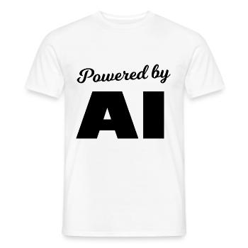 S’adapter grâce à l’IA - T-shirt homme - blanc - Devant - AI Model Male 178 dark (178cm)