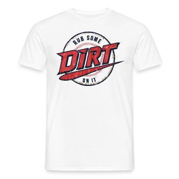 Baseball Hommes Femmes Enfants Joueur Lanceur Softball - T-shirt homme - blanc - Devant - AI Model Male 178 dark (178cm)