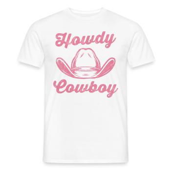 Salut Cowboy - T-shirt homme - blanc - Devant - AI Model Male 178 dark (178cm)