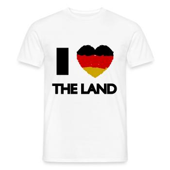 Ich liebe Deutschland - Männer T-Shirt - Weiß - Vorne - AI Model Male 178 dark (178cm)