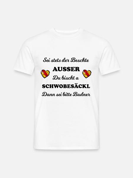 Die Badner und Schwobesäckl - Männer T-Shirt - Weiß