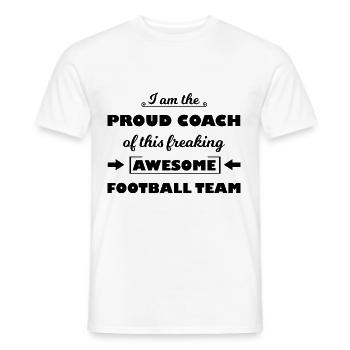 Das lustige Fußball Team - Männer T-Shirt - Weiß - Vorne - AI Model Male 178 dark (178cm)