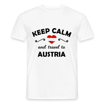 Holidays in Austria - Men's T-Shirt - white - Front - AI Model Male 178 dark (178cm)
