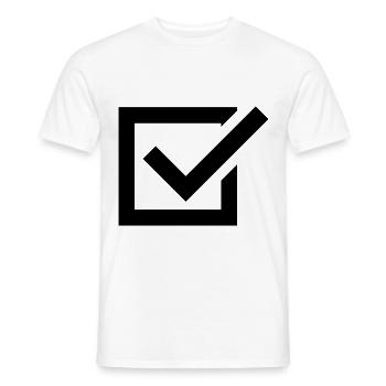 ja nein ankreuzen - Männer T-Shirt - Weiß - Vorne - AI Model Male 178 dark (178cm)