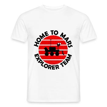 Das Mars Forschungs Team - Männer T-Shirt - Weiß - Vorne - AI Model Male 178 dark (178cm)