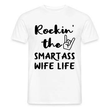 Wife housewife gift - Men's T-Shirt - white - Front - AI Model Male 178 dark (178cm)