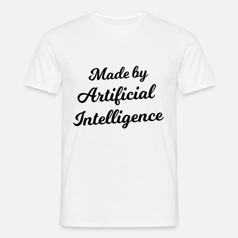 Made by Artificial Inteligence - Men's T-Shirt - white