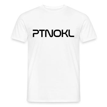 P(A)T(E)NO(N)K(E)L-Schriftzug im NASA-Schriftdesig - Männer T-Shirt - Weiß - Vorne - AI Model Male 178 dark (178cm)