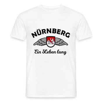 Chez nous en Franconie - T-shirt homme - blanc - Devant - AI Model Male 178 dark (178cm)