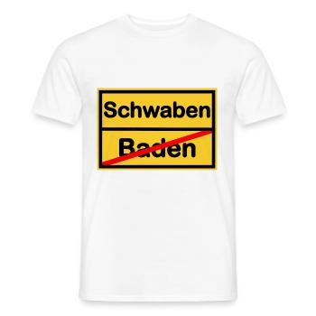 Daheim in Schwaben - Männer T-Shirt - Weiß - Vorne - AI Model Male 178 dark (178cm)