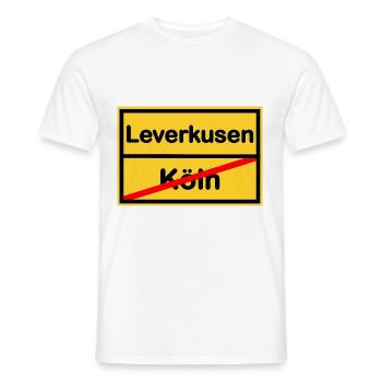 Zuhause in Leverkusen - Männer T-Shirt - Weiß - Vorne - AI Model Male 178 dark (178cm)