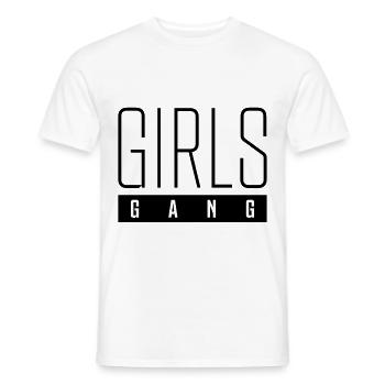 gang de filles - T-shirt homme - blanc - Devant - AI Model Male 178 dark (178cm)