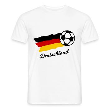 Deutscher Fußball - Männer T-Shirt - Weiß - Vorne - AI Model Male 178 dark (178cm)