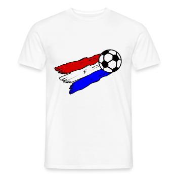 Fans de football néerlandais - T-shirt homme - blanc - Devant - AI Model Male 178 dark (178cm)