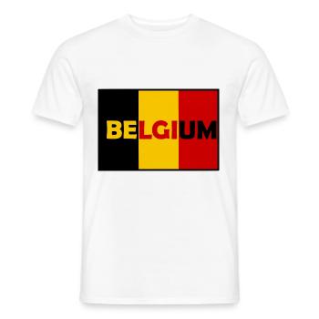 Hooray the Belgians - Men's T-Shirt - white - Front - AI Model Male 178 dark (178cm)