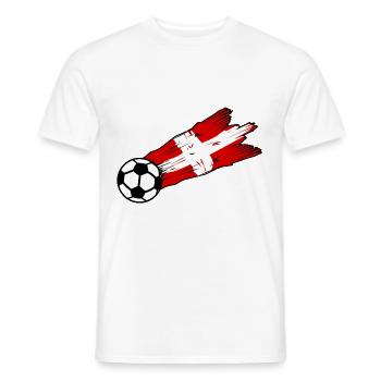 The Swiss Football Supporters - Men's T-Shirt - white - Front - AI Model Male 178 dark (178cm)