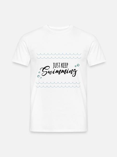 keep swimming - Men's T-Shirt - white