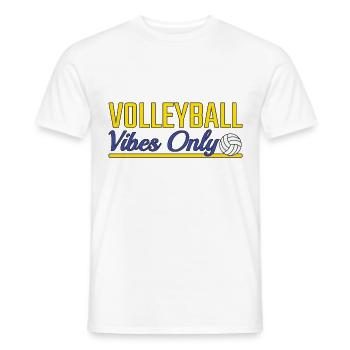 Ambiance volleyball uniquement - T-shirt homme - blanc - Devant - AI Model Male 178 dark (178cm)