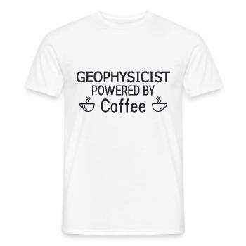Geophysicist Powered By Coffee Geophysics - Männer T-Shirt - Weiß - Vorne - AI Model Male 178 dark (178cm)