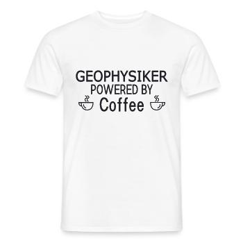 Geophysiker Powered By Coffee Geophysik - Männer T-Shirt - Weiß - Vorne - AI Model Male 178 dark (178cm)
