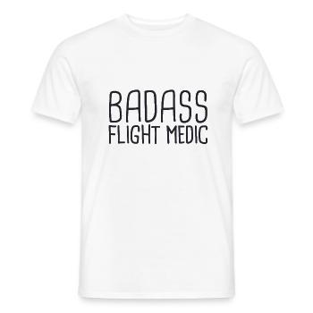 Flight Medic Badass Air Rescue - Men's T-Shirt - white - Front - AI Model Male 178 dark (178cm)